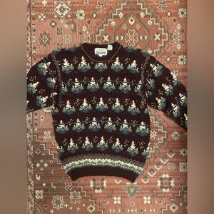 Vintage Burgundy Knit Sweater